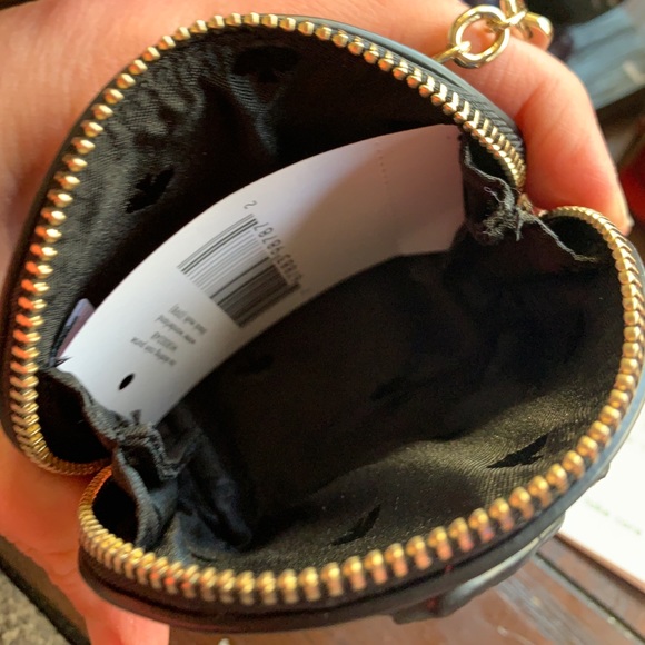 LIMITED EDITION🔥Authentic Kate Spade leather iceskater coin/Keychain zip wallet - Picture 7 of 8